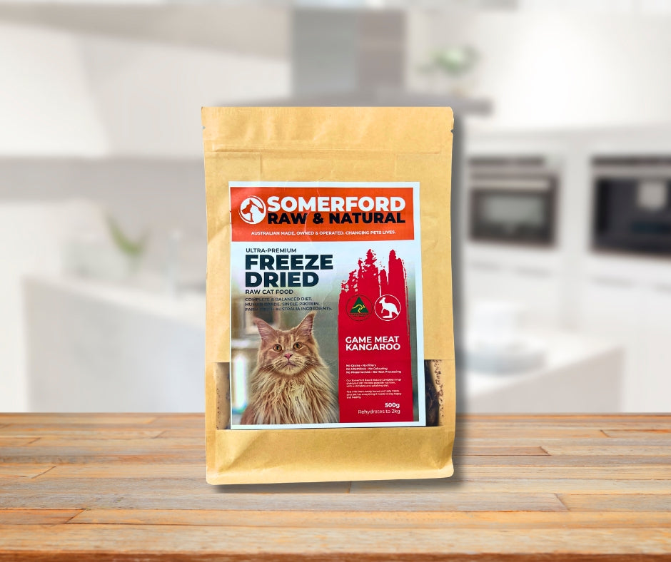 Somerford Freeze Dried Raw Cat Food Kangaroo & Veg