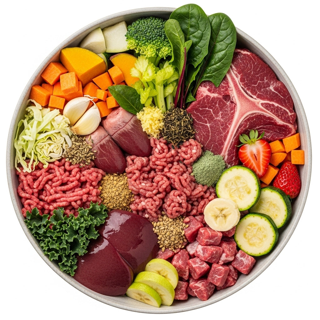 Somerford Raw & Natural Adult Dog Food New England Beef & Veg Pack + FREE Meaty Bones