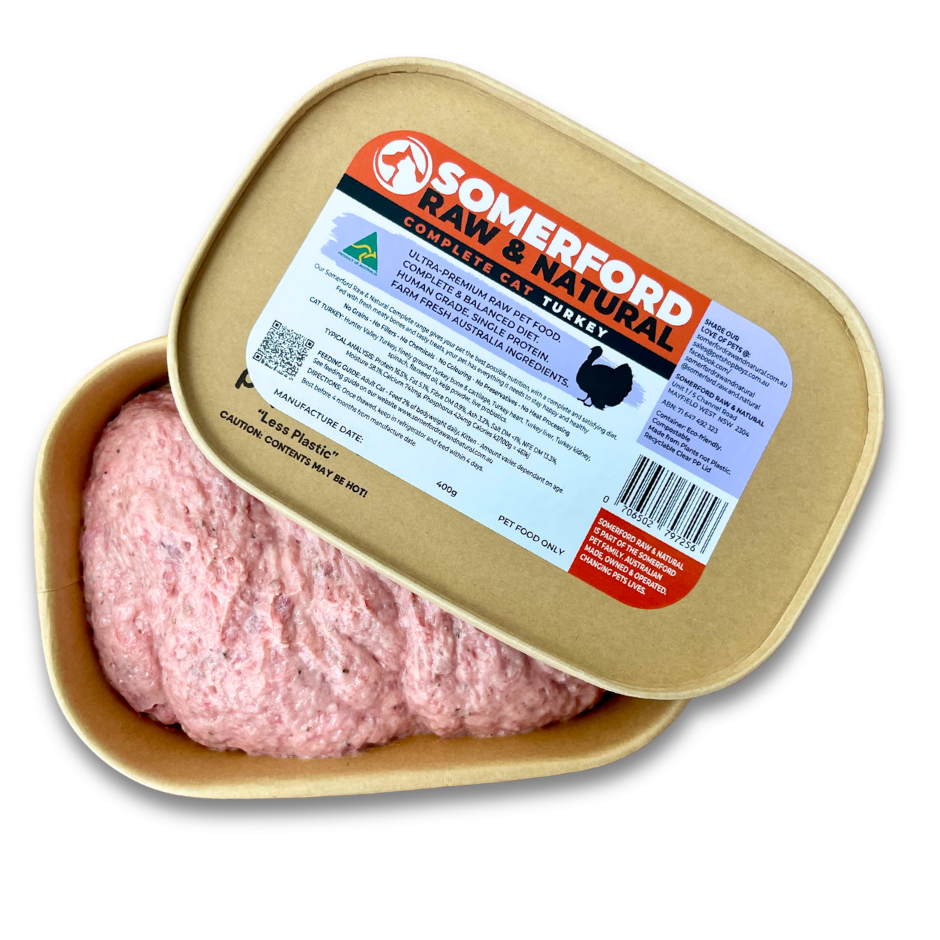 Somerford Raw Kitten & Cat Turkey Complete Meal Packs + FREE Meaty Bones