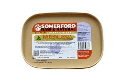 Somerford Raw & Natural - Low Purine All Life Stages Dog Food Hunter Valley Turkey & Veg Pack + FREE Meaty Bones
