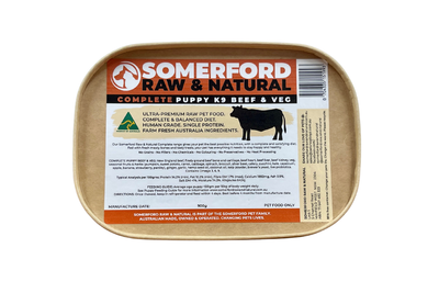 Somerford Raw & Natural Puppy Food New England Beef & Veg Pack + FREE Meaty Bones