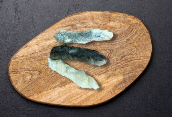 LIMITED EDITION - 3 Pack Rabbit Feet with Fur