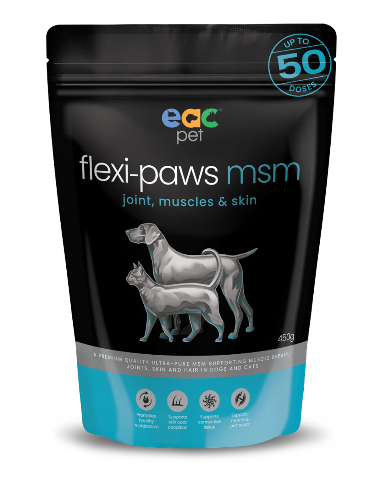 NEW - Flexi-paws msm - Ultra Pure Methylsulfonylmethane Joint Supplement For Dogs & Cats