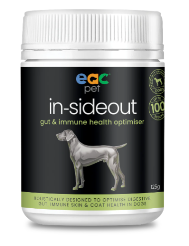 NEW - In-sideout Dog Formula - Pre & Probiotic Natural Nutraceutical Supplement For Dogs