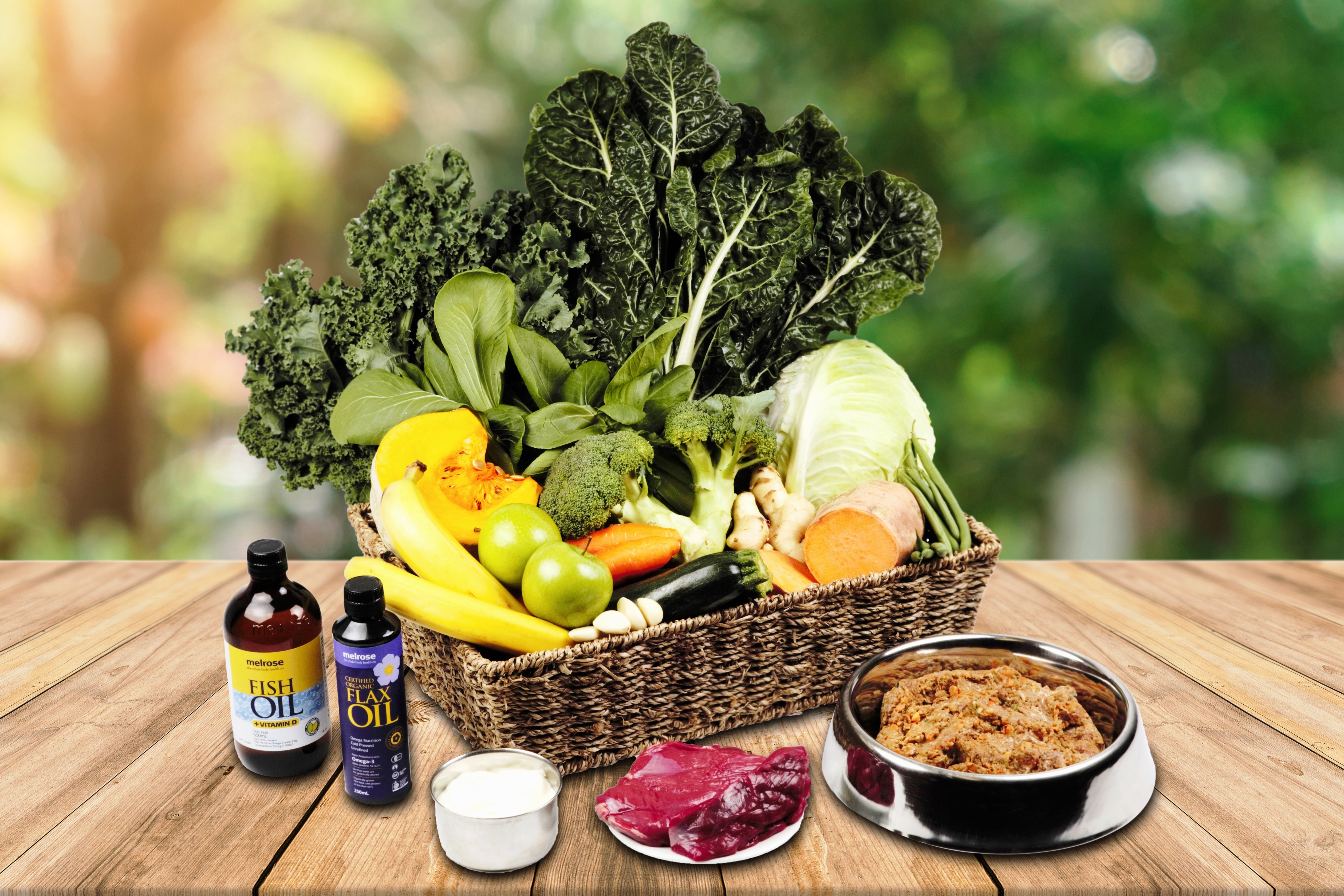 Somerford Raw & Natural "GAME MEAT RANGE" - Adult Dog Food Kangaroo & Veg Pack + FREE Meaty Bones