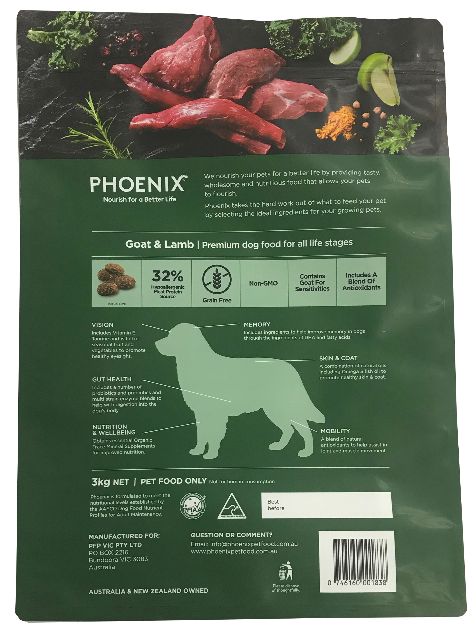 Phoenix - Grain Free Goat & Lamb