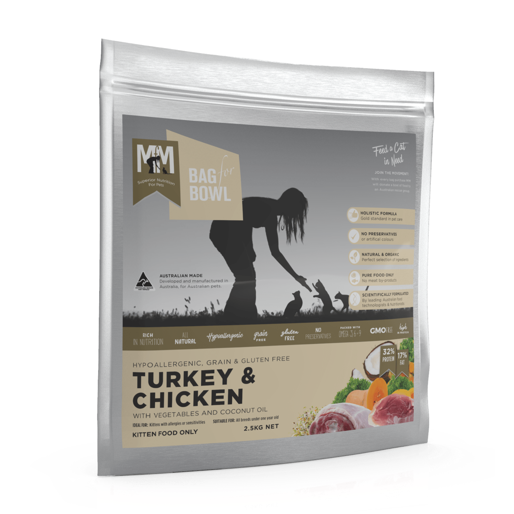 Meals for Meows Kitten Turkey & Chicken