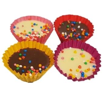 Carob, Yogurt & Peanut Butter Cups Dog Treats