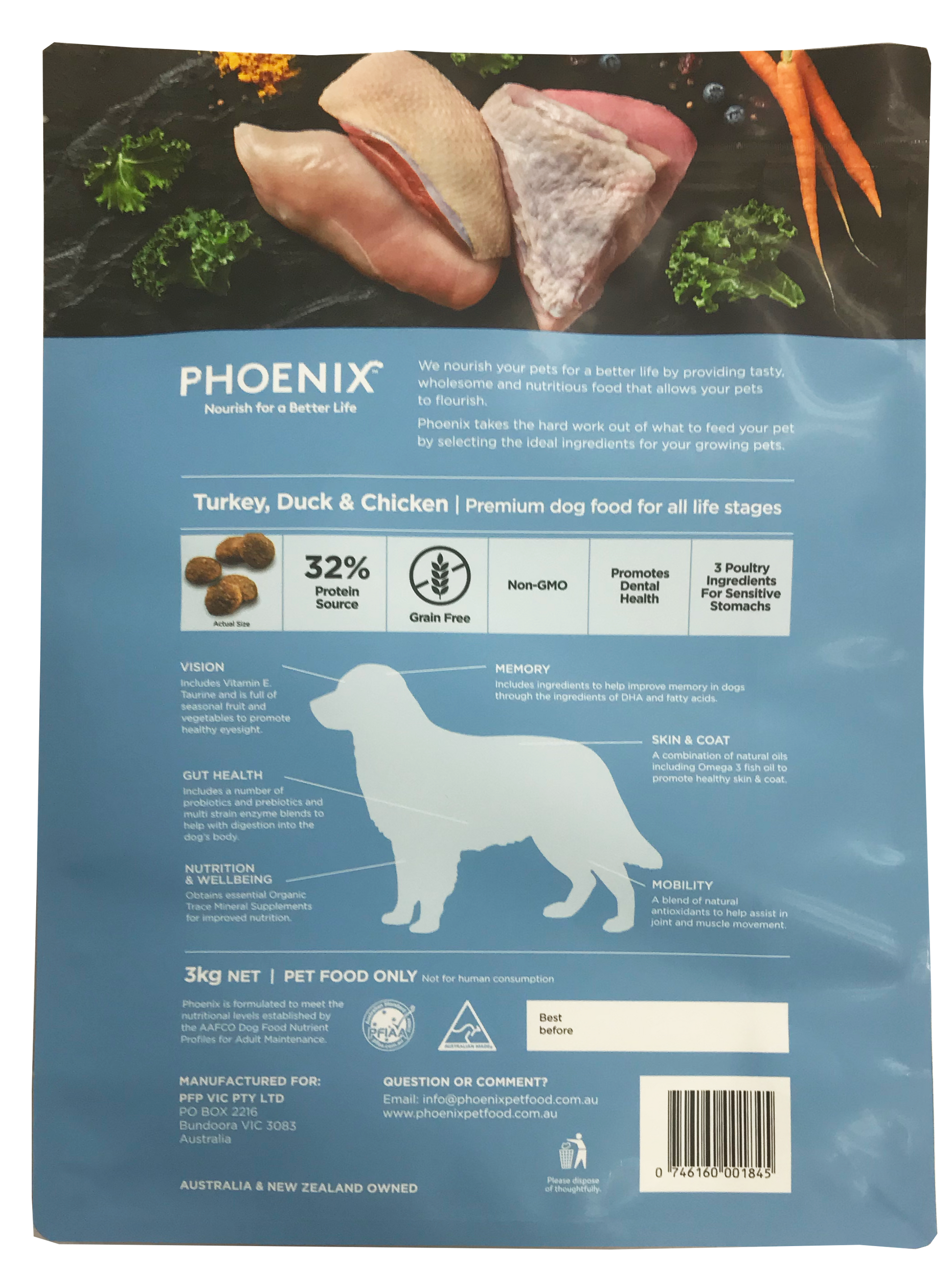 Phoenix - Grain Free Turkey, Duck & Chicken