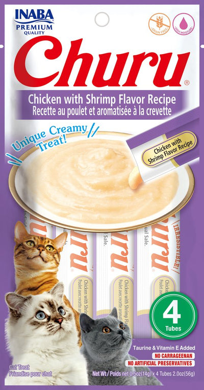 Inaba Churu Chicken with Shrimp Flavor Cat Treats