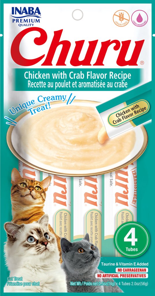 Inaba Churu Chicken with Crab Flavor Cat Treats